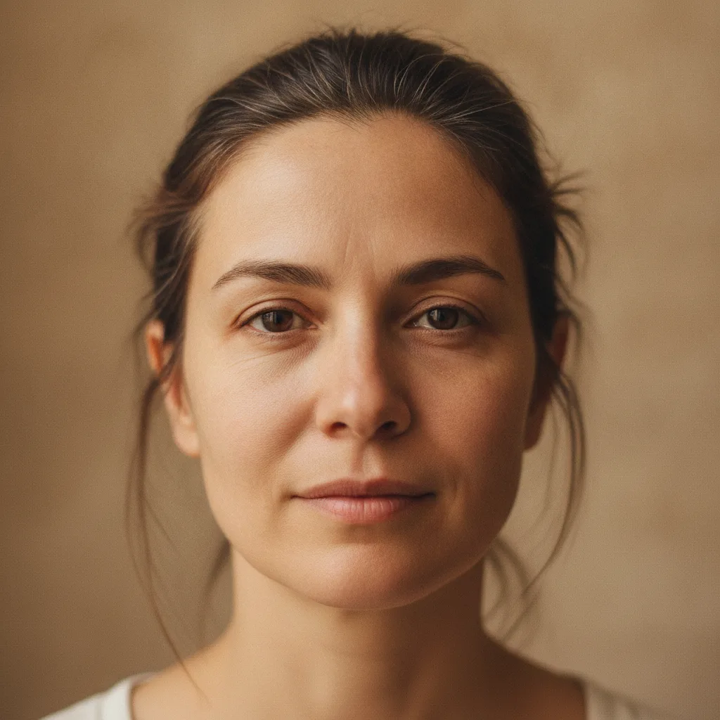 Before: heavy under-eye bags